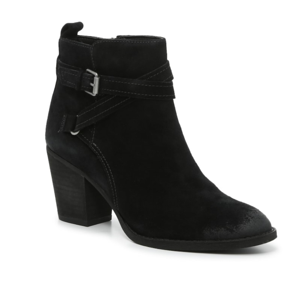 New Sam Edelman Myra Ankle boots block heels Suede upper shoes